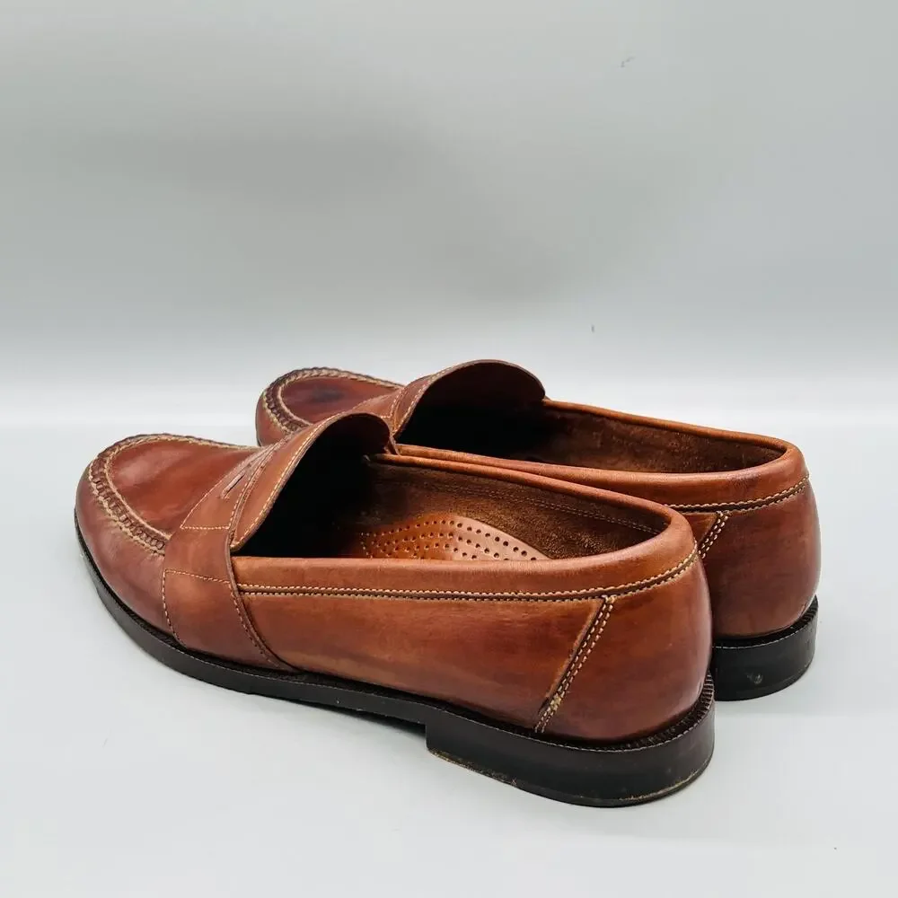 Cole Haan Shoes Men 11.5 Brown Leather Penny Loafers Slip On Dress Oxford Casual